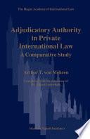 Libro Adjudicatory Authority in Private International Law