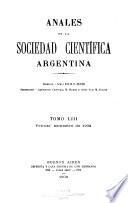 Libro Anales de la Sociedad Científica Argentina