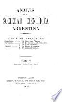 Libro Anales de la Sociedad Científica Argentina