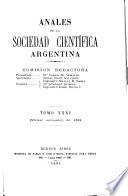 Libro Anales de la Sociedad Científica Argentina