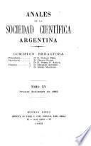 Libro Anales de la Sociedad Científica Argentina