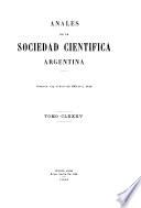Libro Anales de la Sociedad Científica Argentina