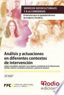 Libro Análisis y actuaciones en diferentes contextos de intervención