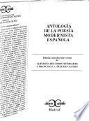 Libro Antología de la poesía modernista española