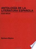 Libro Antolog?a De La Literatura Espa?ola, Edad Media