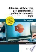 Libro Aplicaciones informáticas para presentaciones: gráficas de información. Microsoft PowerPoint 2019