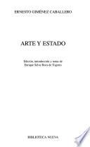 Libro Arte y estado