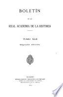 Libro Boletín de la Real Academia de la Historia