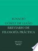 Libro Breviario de filosofía práctica