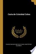 Libro Carta de Cristobal Colon