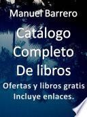 Libro Catálogo completo de libros del Autor Manuel Barrero.