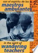 Libro Con el espíritu de los maestros ambulantes