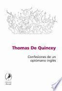 Libro Confesiones de un opiómano inglés