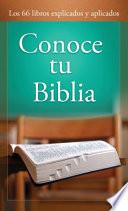 Libro Conoce Tu Biblia