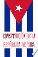 Libro Constitución de la República de Cuba