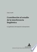 Libro Contribución al estudio de la interferencia lingüística