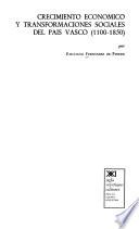 Libro Crecimiento económico y transformaciones sociales del país vasco (1100-1850)