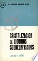 Libro Cristalización de líquidos sobre enfriados