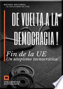 Libro De vuelta a la democracia !