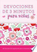 Libro Devociones de 3 Minutos para Niñas