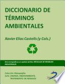 Libro Diccionario de términos ambientales