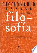 Libro Diccionario Espasa filosofía