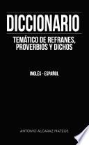 Libro Diccionario temático de refranes, proverbios y dichos