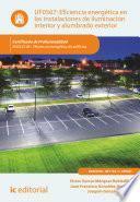 Libro Eficiencia energética en las instalaciones de iluminación interior y alumbrado exterior. ENAC0108