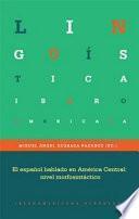 Libro El español hablado en América Central