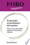 Libro El gerundio no perifrástico del español