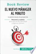 Libro El nuevo mánager al minuto de Ken Blanchard y Spencer Johnson (Análisis de la obra)