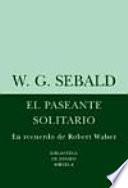 Libro El paseante solitario