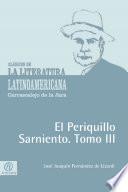 Libro El Periquillo Sarniento. Tomo III