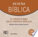 Libro El profetismo en el Oriente bíblico