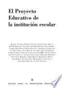 Libro El proyecto educativo de la institución escolar