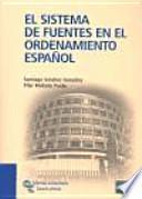 Libro El sistema de fuentes en el ordenamiento español