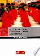 Libro El teatro musical de Calderón de la Barca