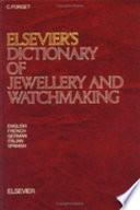 Libro Elsevier's Dictionary of Jewellery and Watchmaking