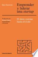 Libro Emprender y liderar una startup