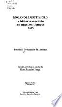 Libro Engaños deste siglo y historia sucedida en nuestros tiempos 1615