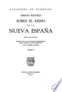 Libro Ensayo político sobre el reino de la Nueva España