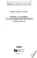 Libro Entre la guerra y la estabilidad política