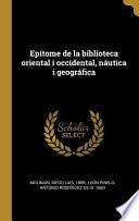 Libro Epítome de la Biblioteca Oriental I Occidental, Náutica I Geográfica