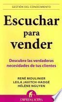 Libro Escuchar para vender