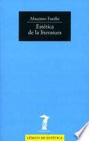 Libro Estética de la literatura