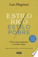 Libro Estilo rico, estilo pobre