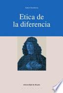 Libro Ética de la diferencia