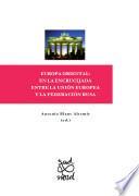 Libro Europa Oriental: en la encrucijada entre la Unión Europea y la Federación Rusa