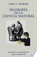 Libro Filosofía de la ciencia natural