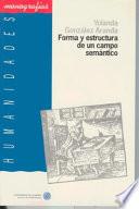 Libro Forma y estructura de un campo semántico: a propósito de la sustancia de contenido moverse en español